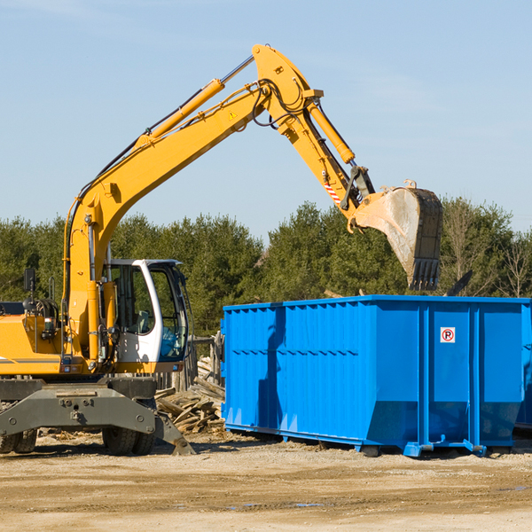 are there any restrictions on where a residential dumpster can be placed in Woonsocket South Dakota